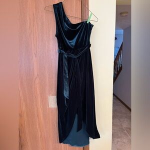 Green Velvet Dress